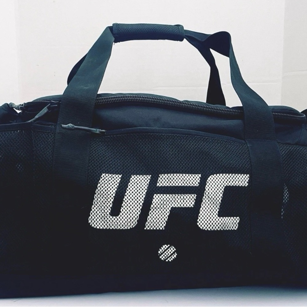 UFC Black and White Duffel Bag